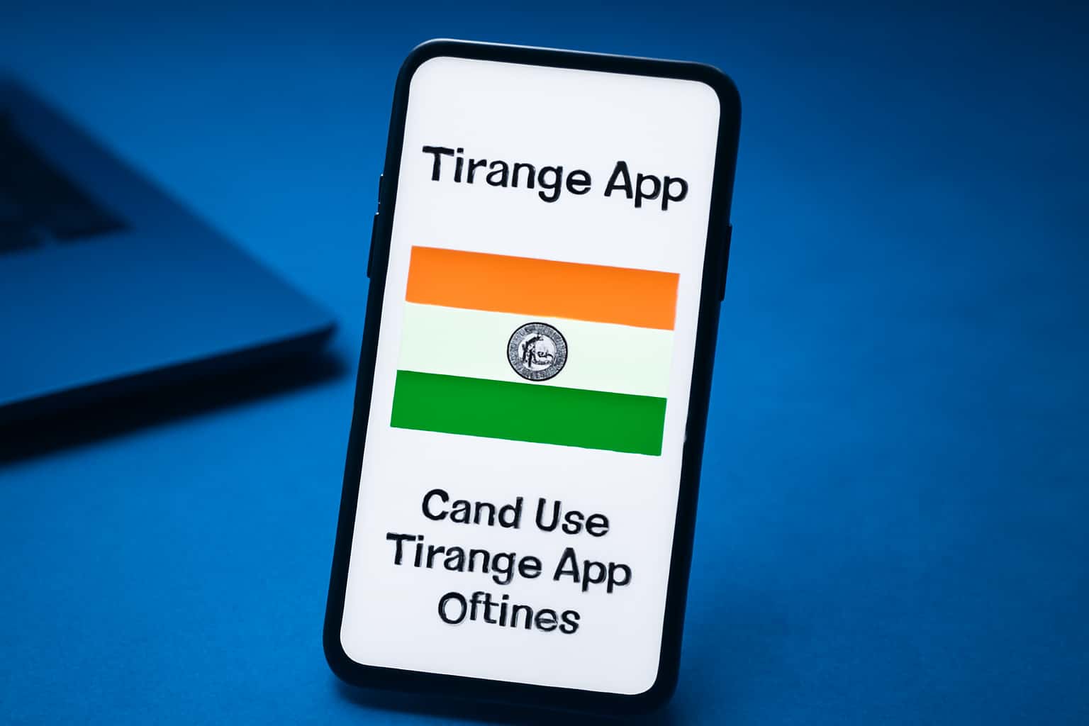 A visual representation of the Tiranga App offline functionality.