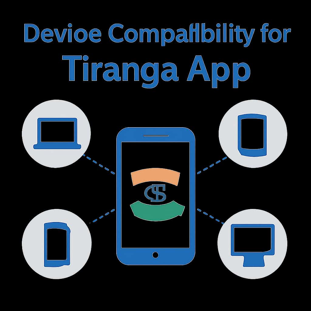Illustration detailing the requirements for installing the Tiranga App.