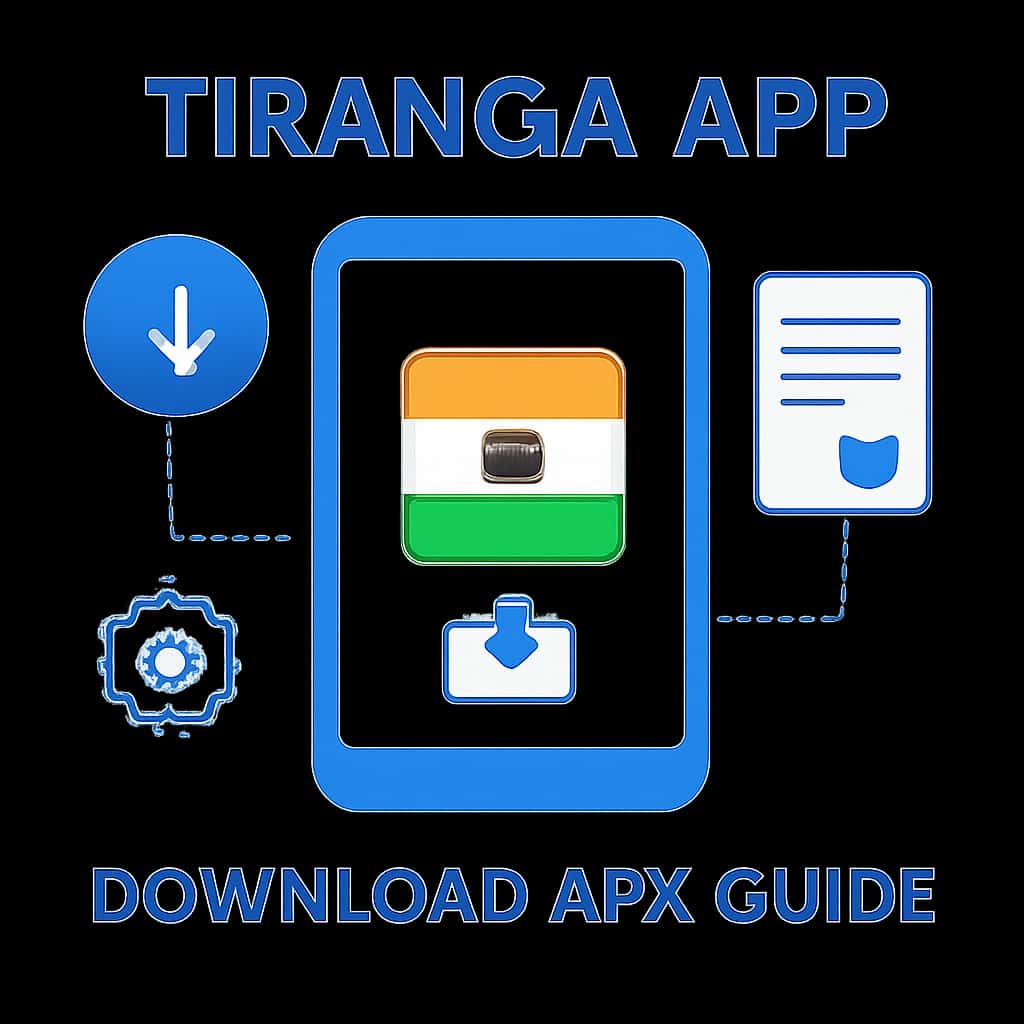 An educational diagram about the installation process of Tiranga App.