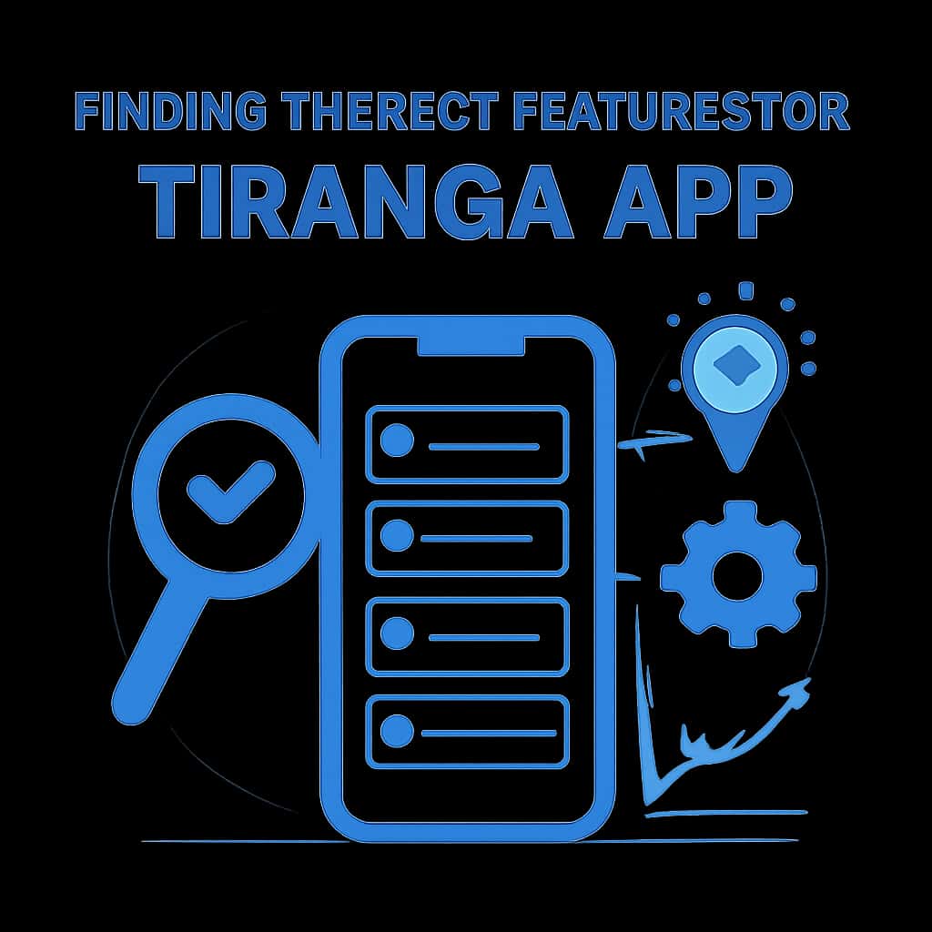 An educational diagram outlining the installation process for the Tiranga App.