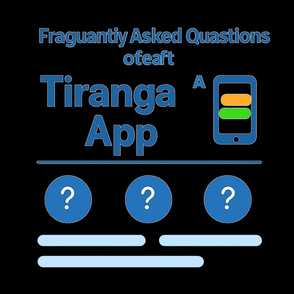 Illustration for Frequently Asked Questions about Tiranga App.