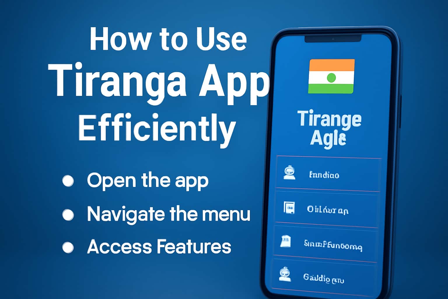 An informative scene showcasing the efficient use of the Tiranga App