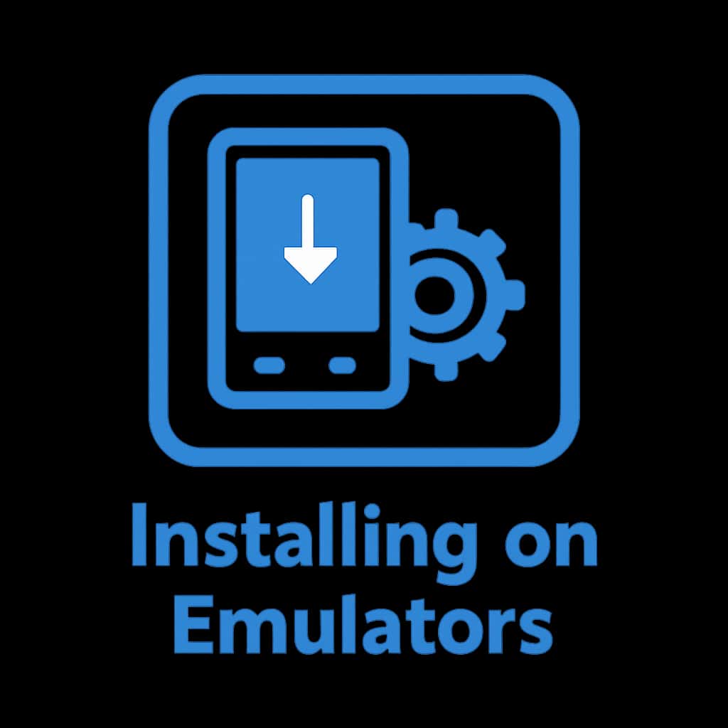 Icon representing the installation of the Tiranga App on emulators.