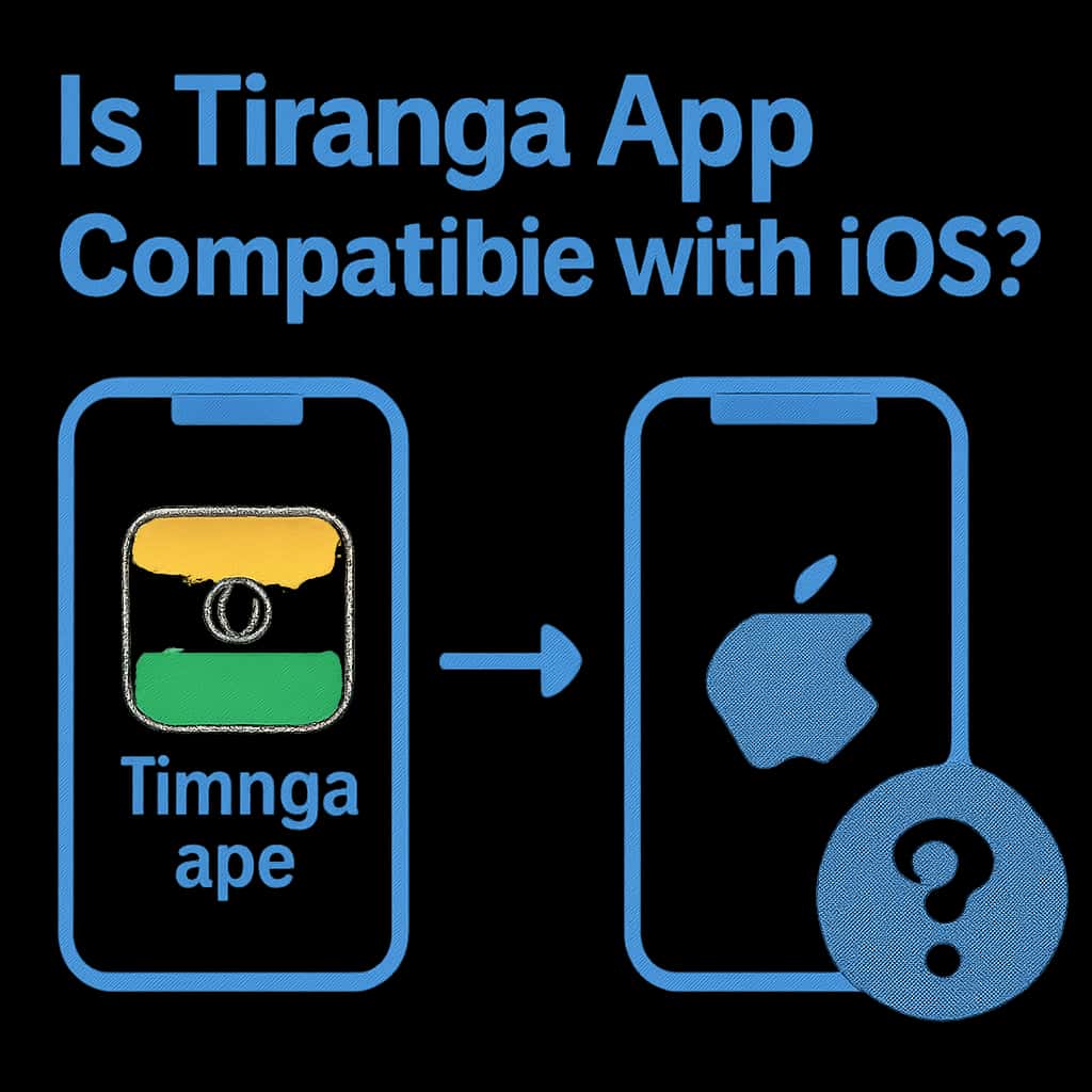A diagram illustrating the compatibility of Tiranga App with iOS.