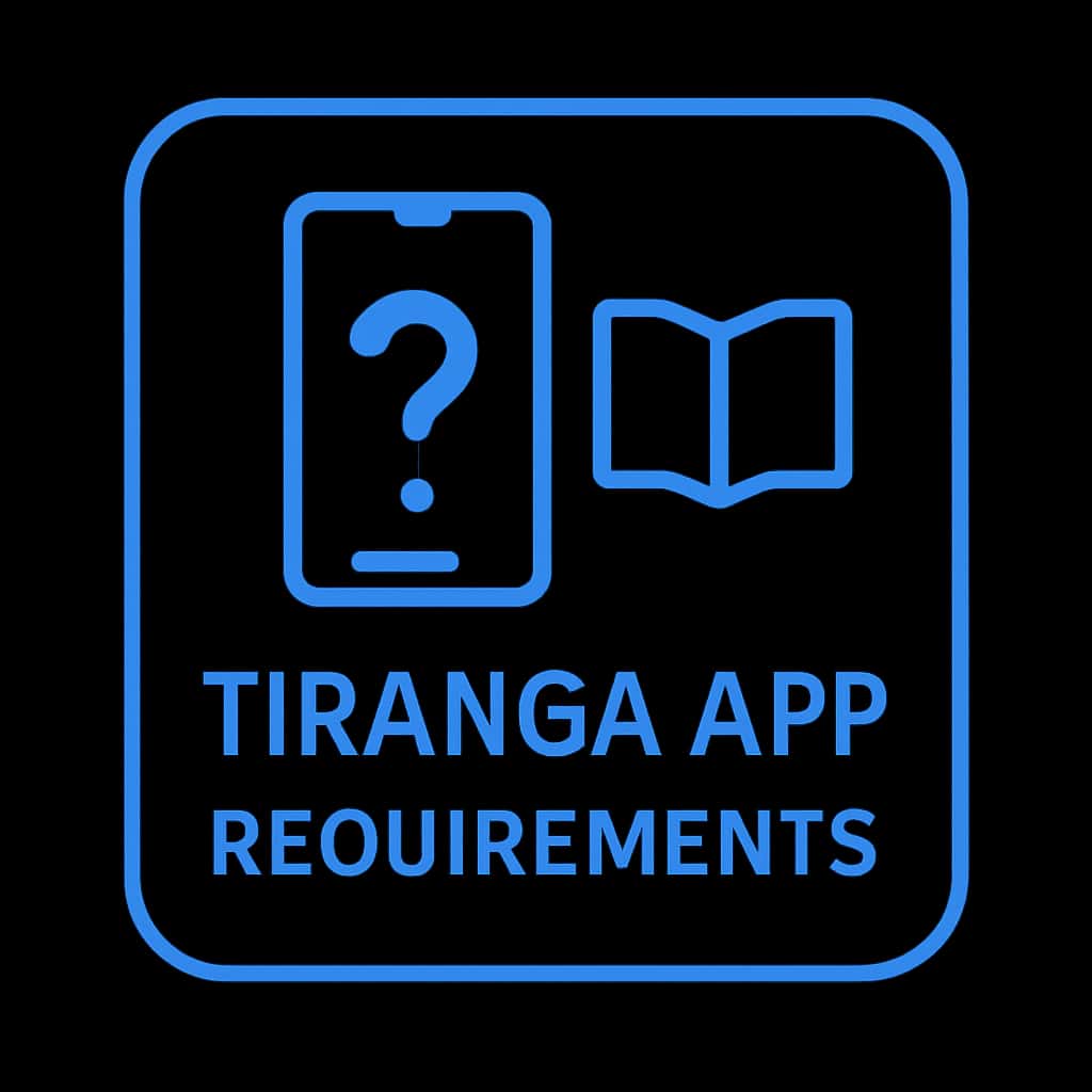 Icon representing Tiranga App Requirements.