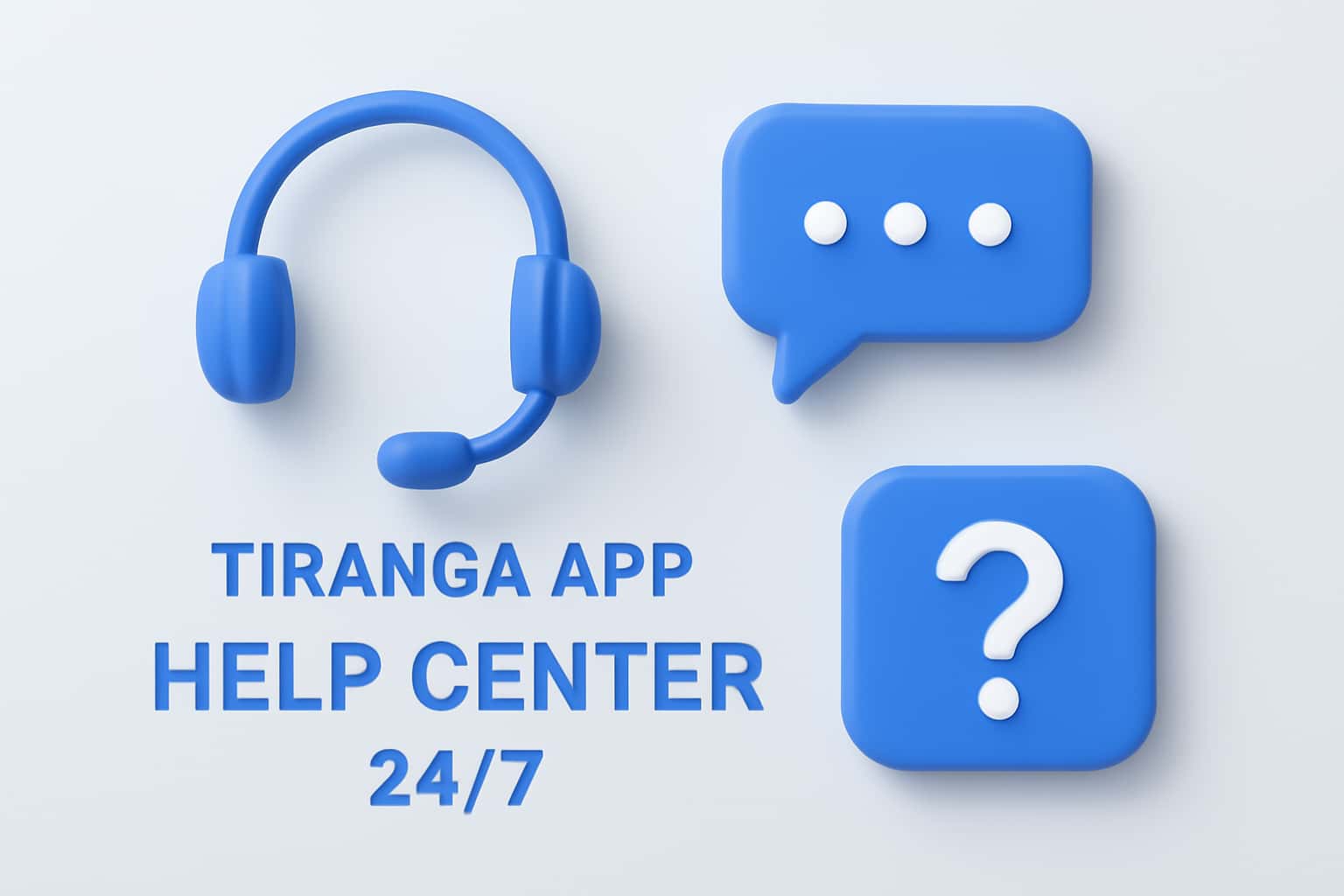 Tiranga App Help Center 24/7 Interface