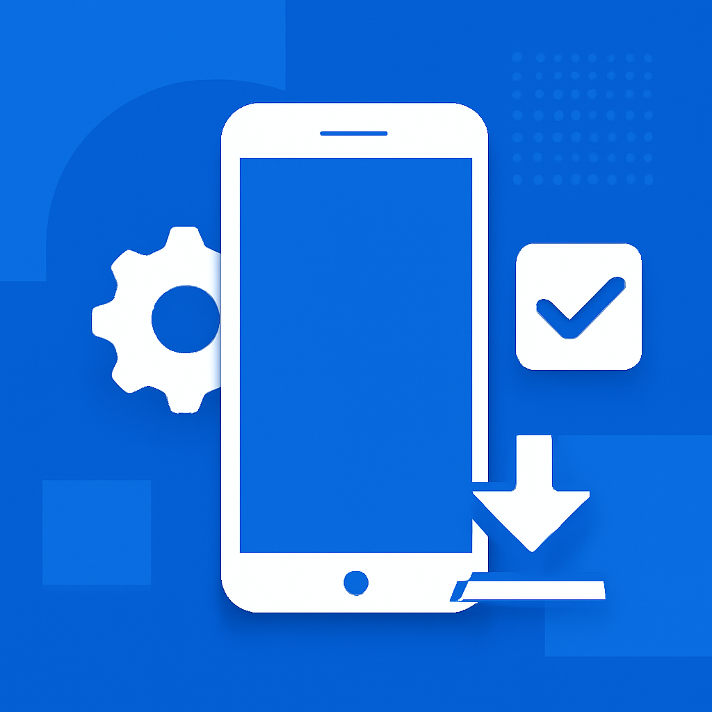 Illustration detailing steps for installing the Tiranga App on emulators.