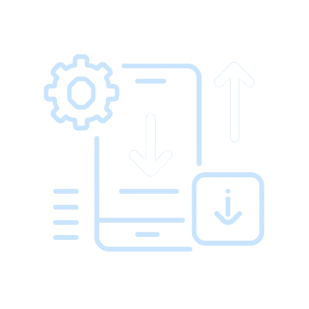 An educational diagram showcasing the steps to update the Tiranga App.