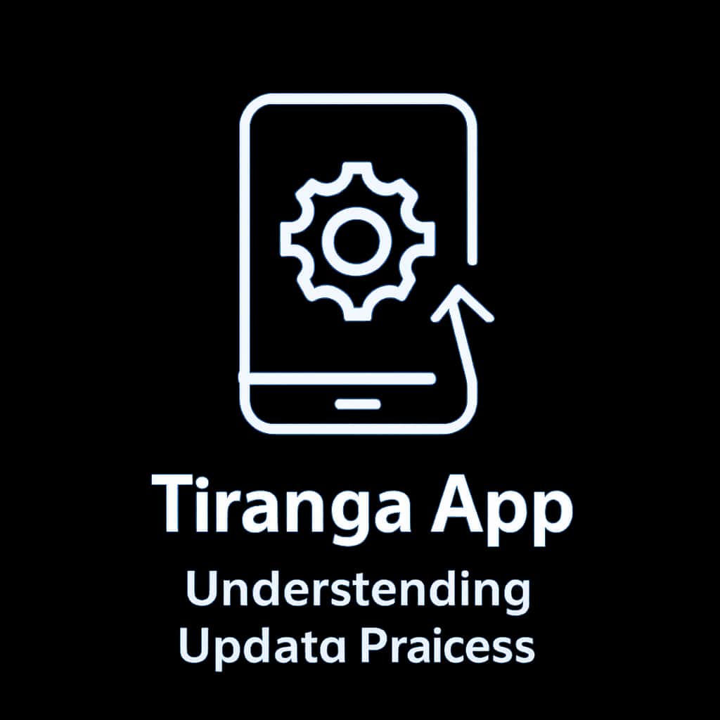 A badge representing the Tiranga App update process for informational purposes.